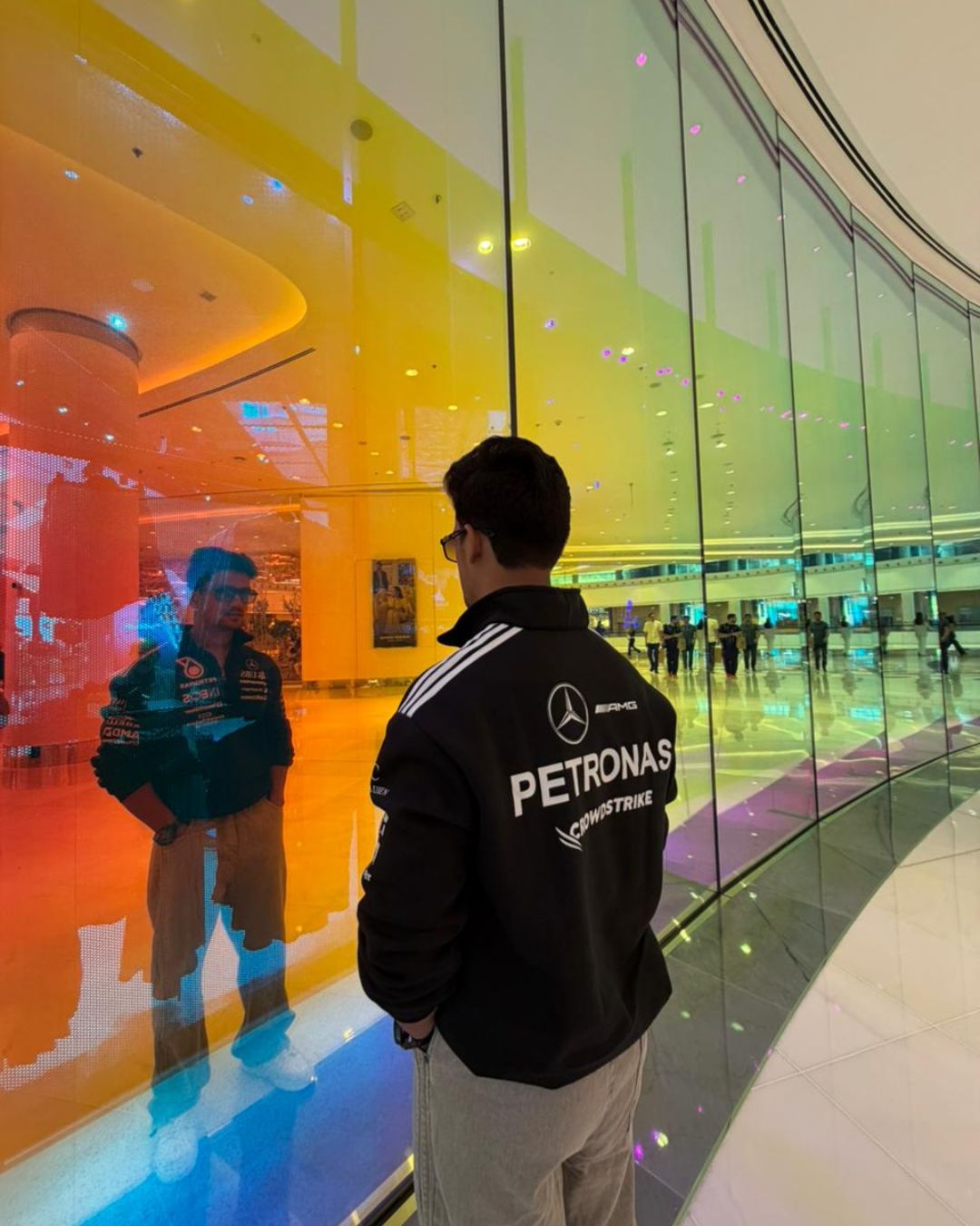 AMG Petronas Inspired Half Zip Polo Sweatshirt Black – Premium All Season Wear