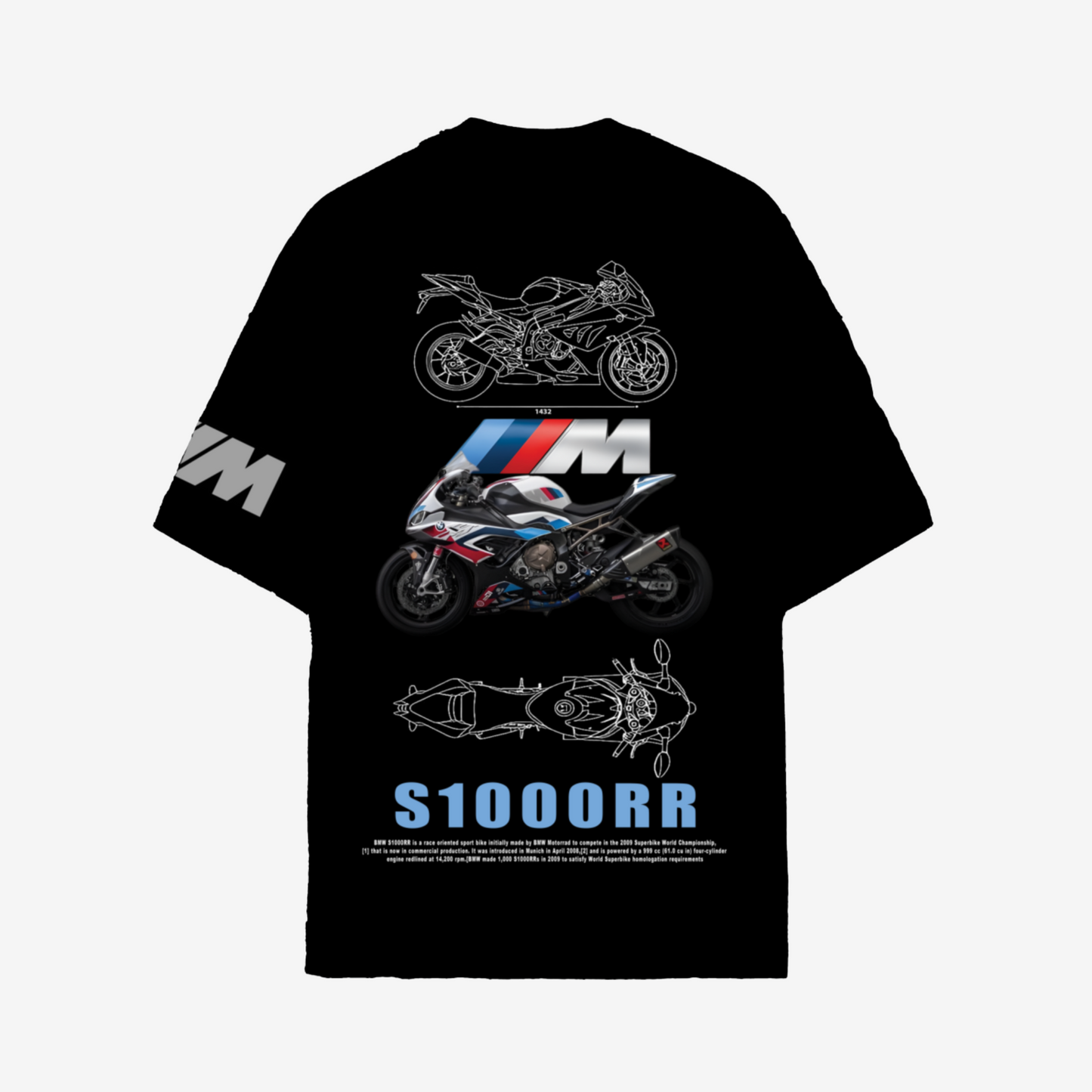 BMW S1000RR Black Graphic T-Shirt