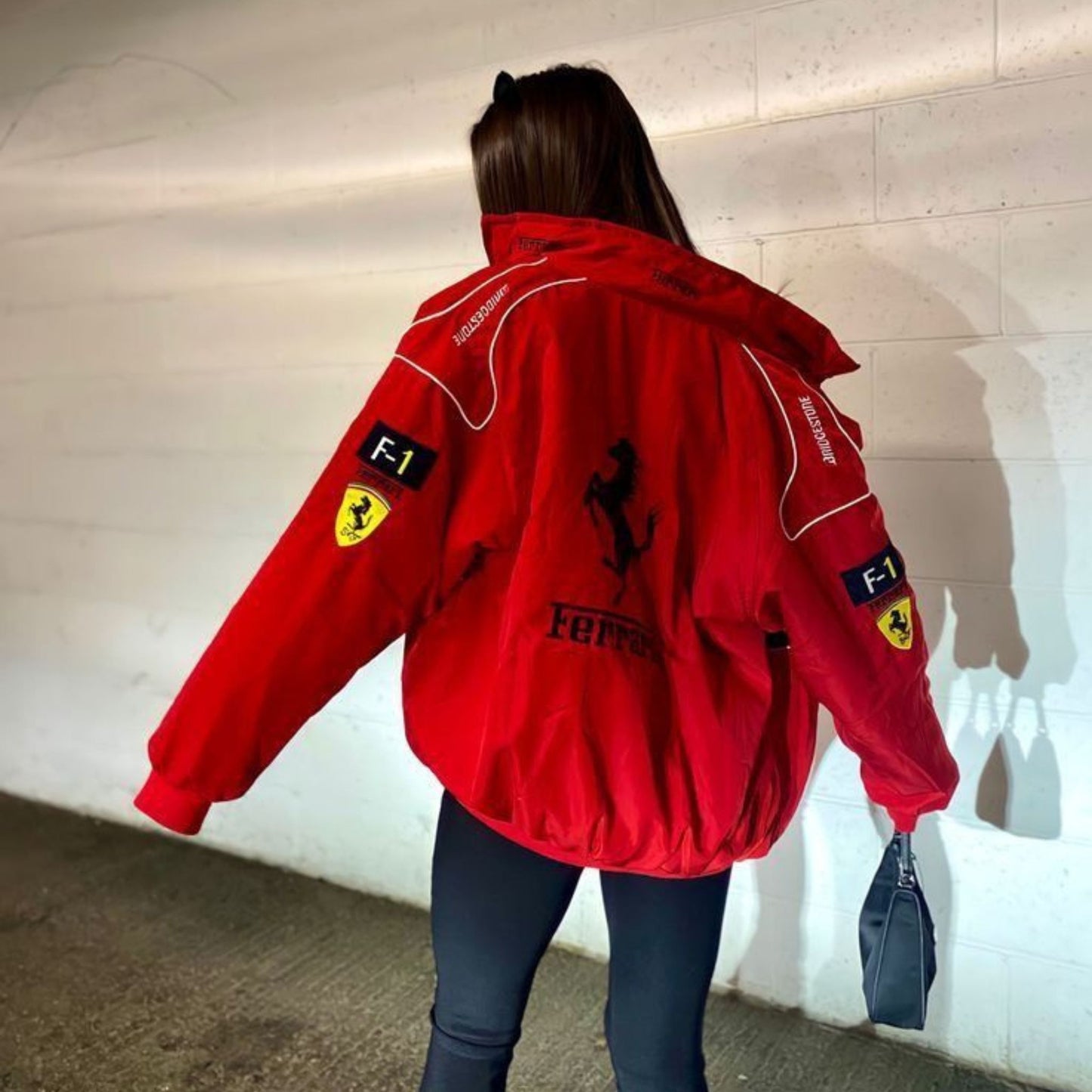 Red Ferrari F1 Speed Jacket | Motorsport & Streetwear Fusion