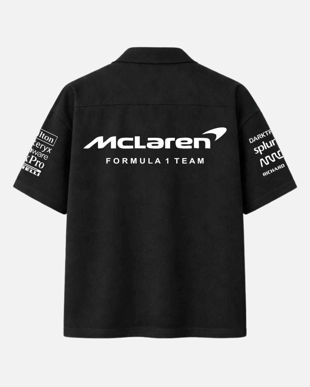 McLaren Racing Black Oversized Shirt – Premium Formula One Inspired Unisex| BombyyClothing