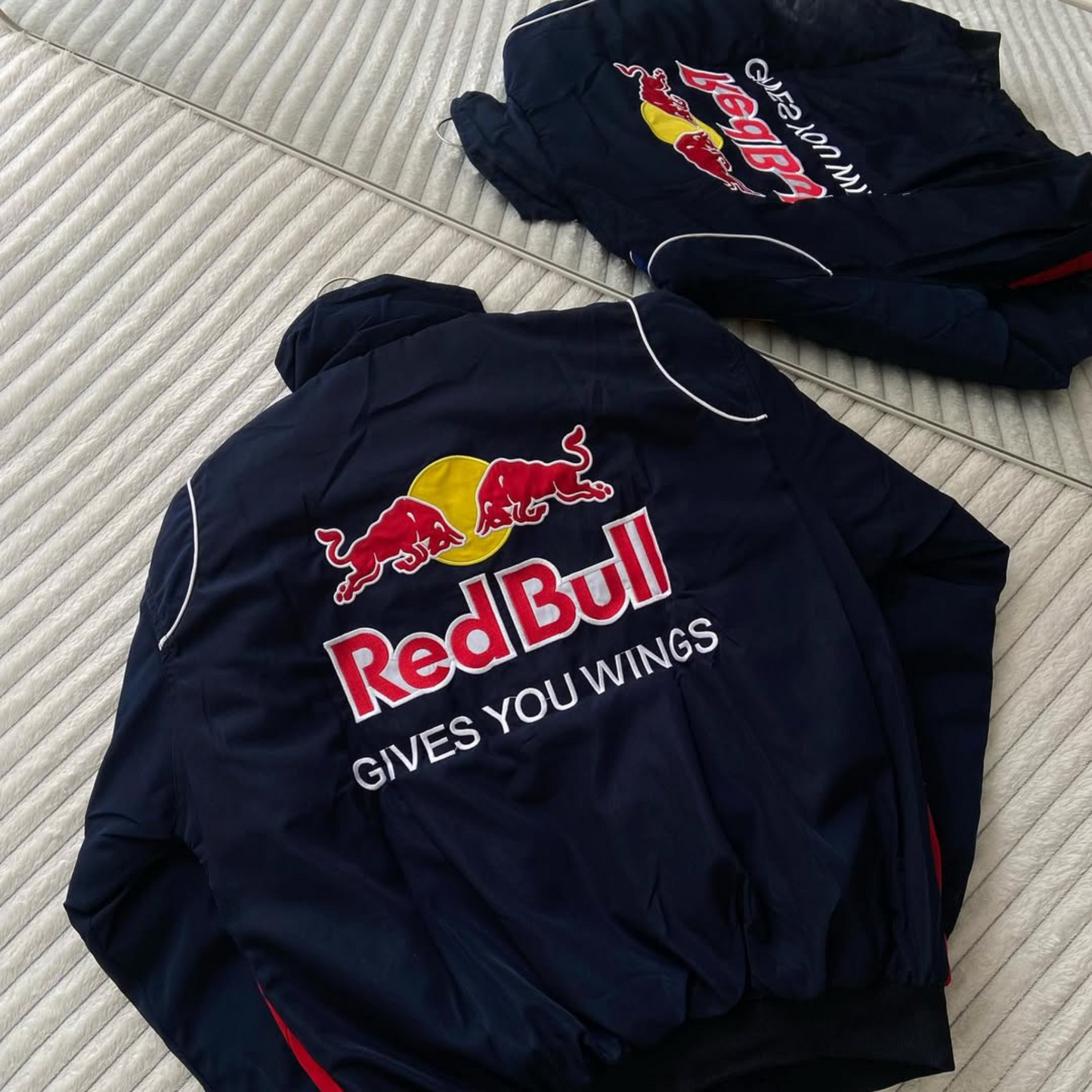 Premium Embroidered Red Bull Racing Jacket – Exotix Streetwear