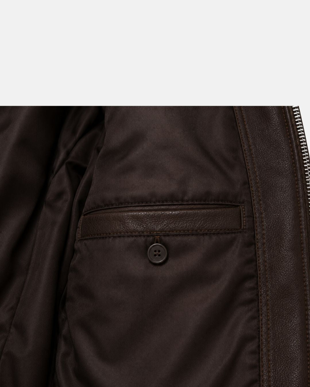 Bombyy Dark Brown Premium Leather Jacket – Regular Fit | All-Season Classic