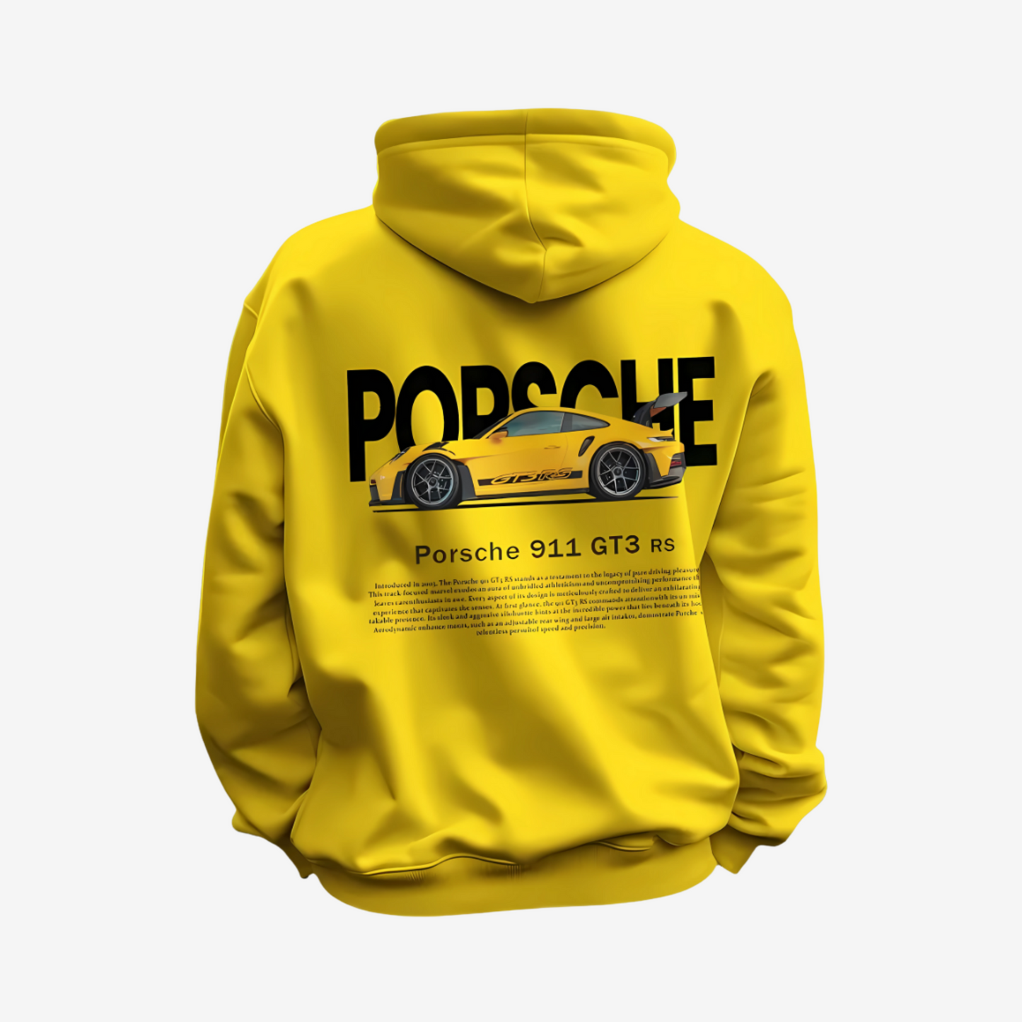 Porsche Vintage Hoodie | Yellow