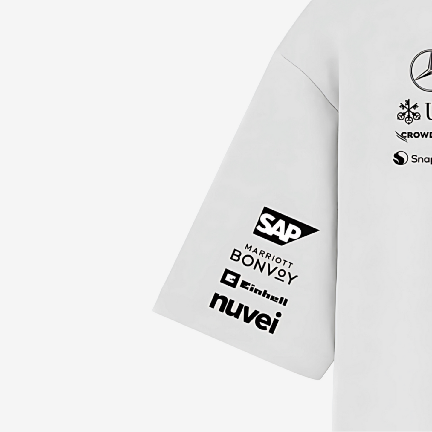 Petronas White Round Neck T-Shirt.