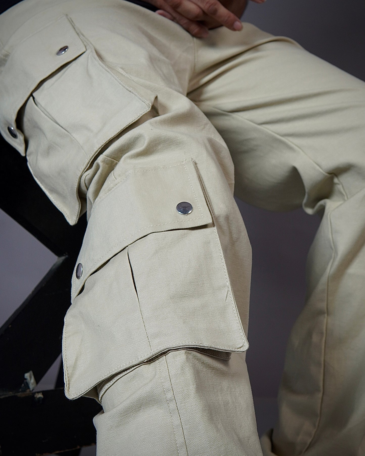 Beige 6-Pocket Cargo Pants – Functional Streetwear with Aesthetic Utility | Bombyy Clothings