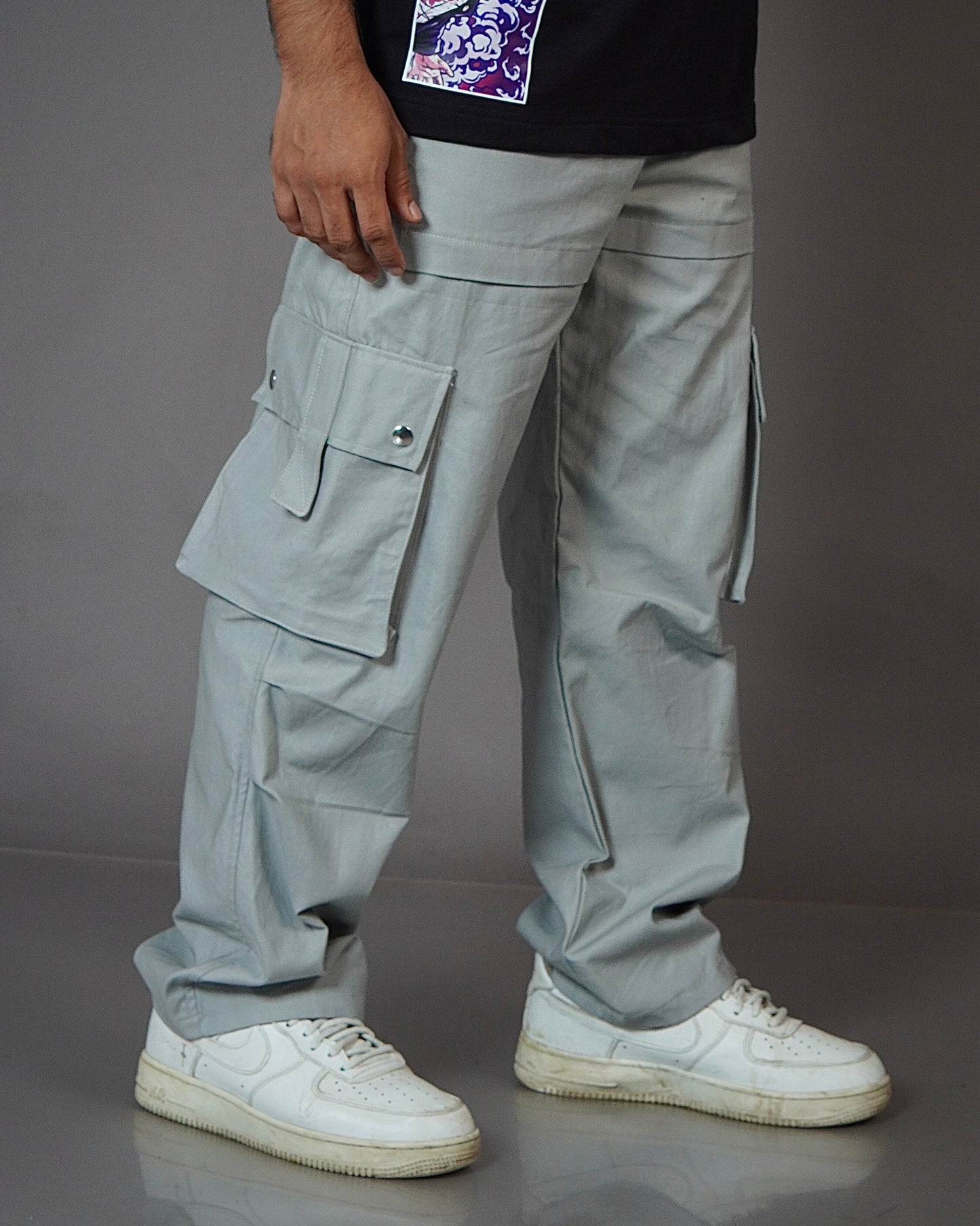 Grey Cargo Pants – Minimal Aesthetic Utility Wear for Everyday Style | Bombyy Clothings