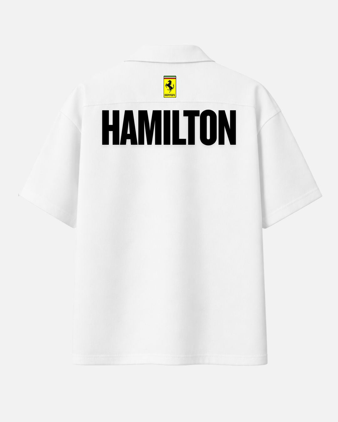 Hamilton Formula One White Oversized Shirt – Luxury Unisex | BombyyClothing