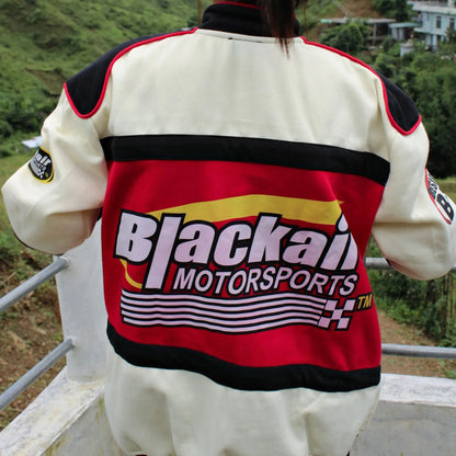 Red Blackair Vintage Racing Jacket – Iconic Style Meets Motorsport Heritage