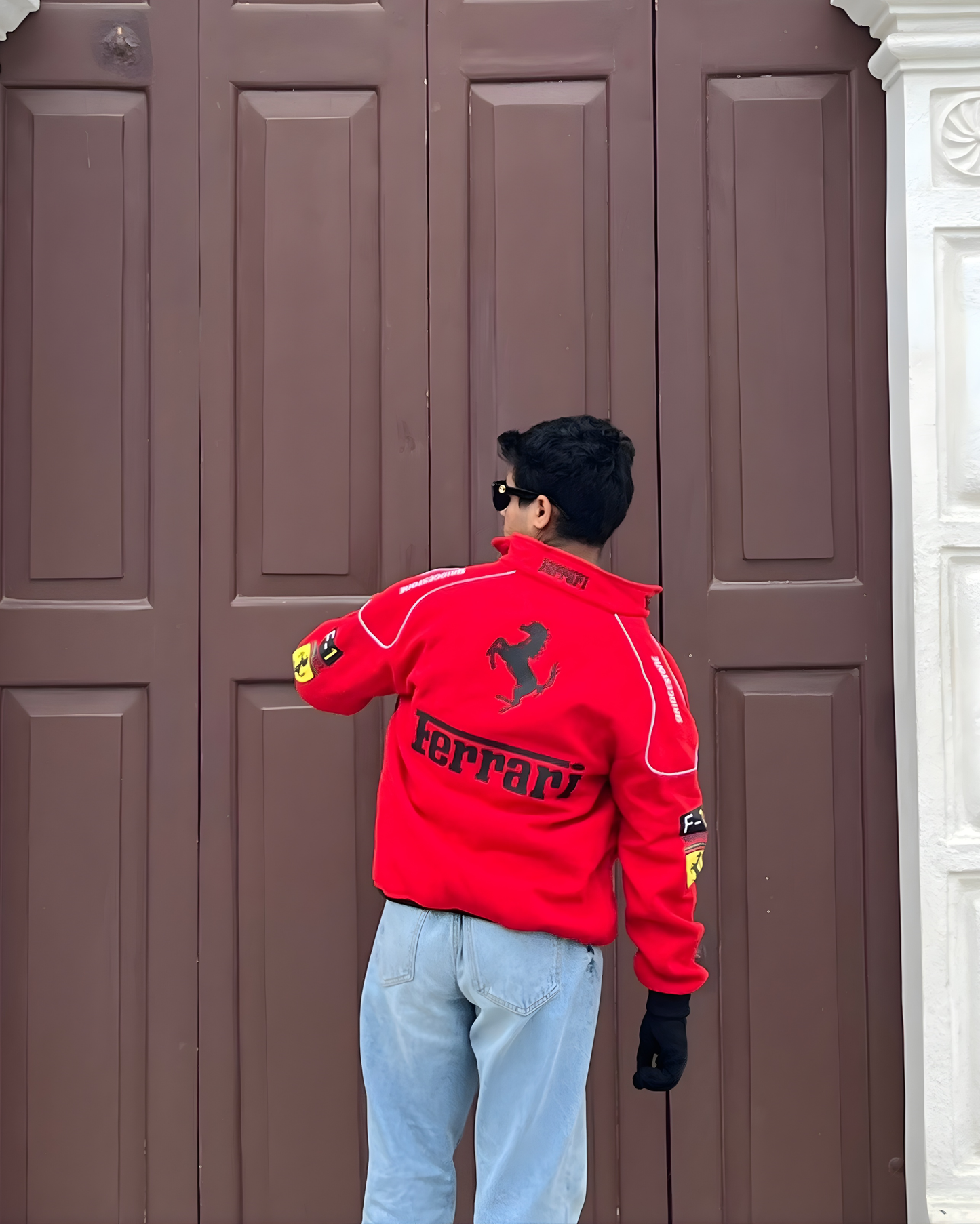Red Ferrari F1 Speed Jacket | Motorsport & Streetwear Fusion