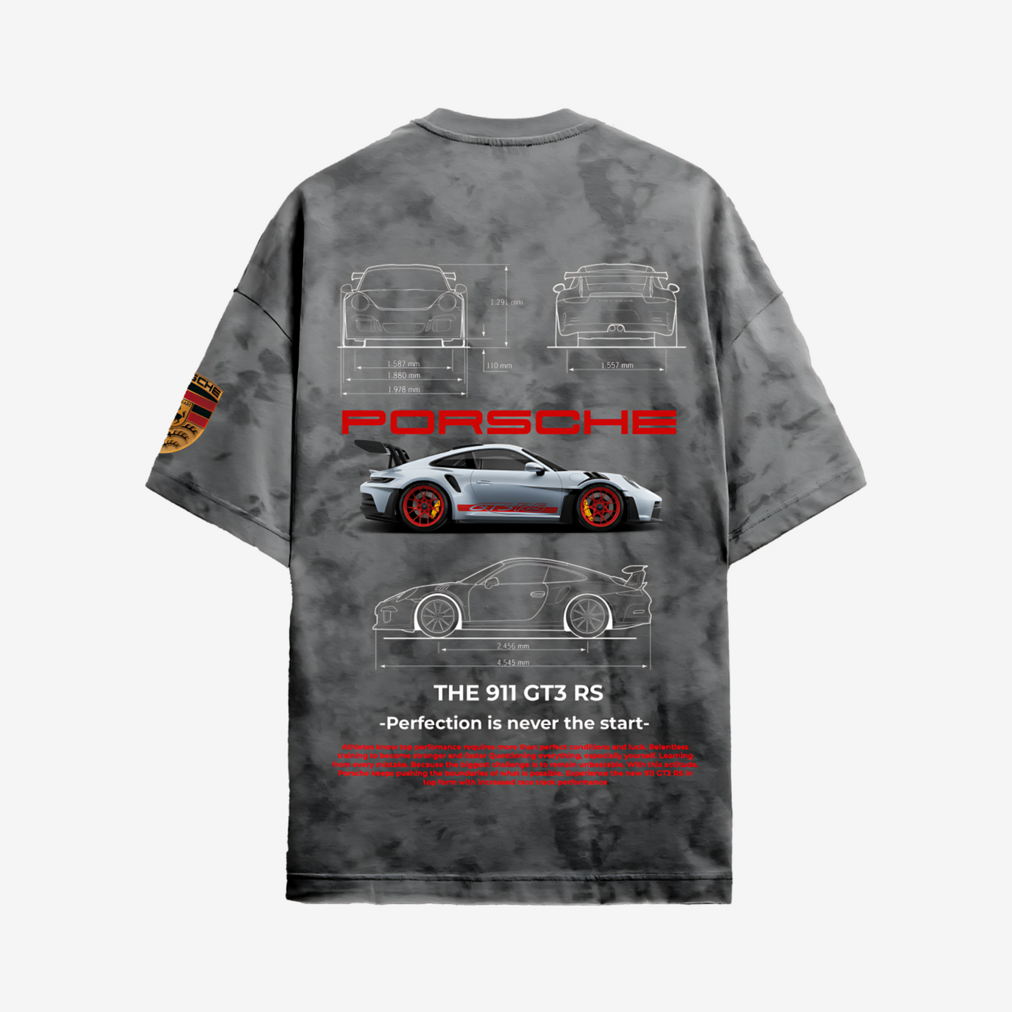 Porsche Acid Wash T-Shirt