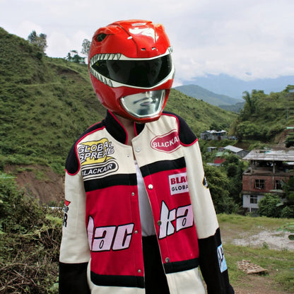 Red Blackair Vintage Racing Jacket – Iconic Style Meets Motorsport Heritage