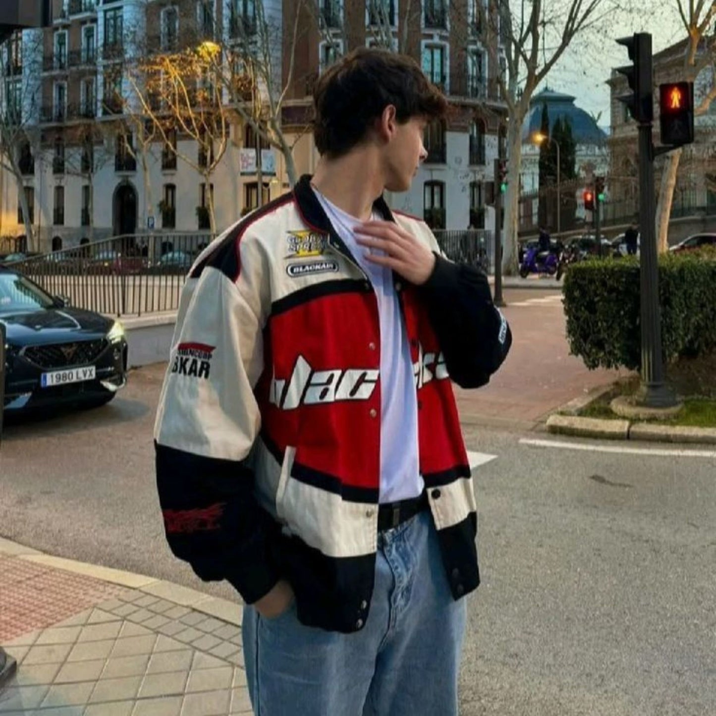 Red Blackair Vintage Racing Jacket – Iconic Style Meets Motorsport Heritage