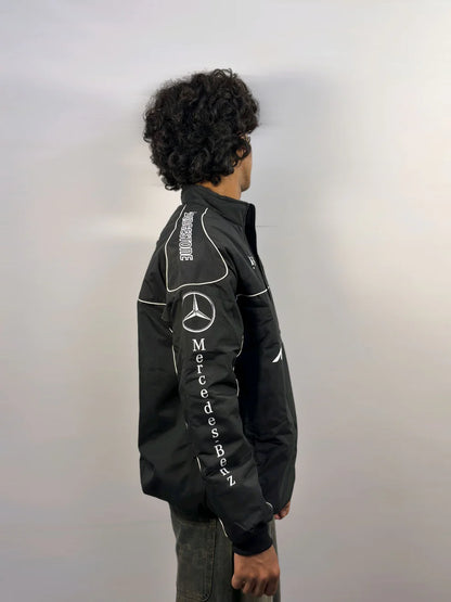 Mercedes McLaren F1 Vintage Parachute Puffer Jacket