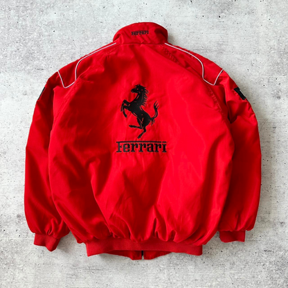 Red Ferrari F1 Speed Jacket | Motorsport & Streetwear Fusion