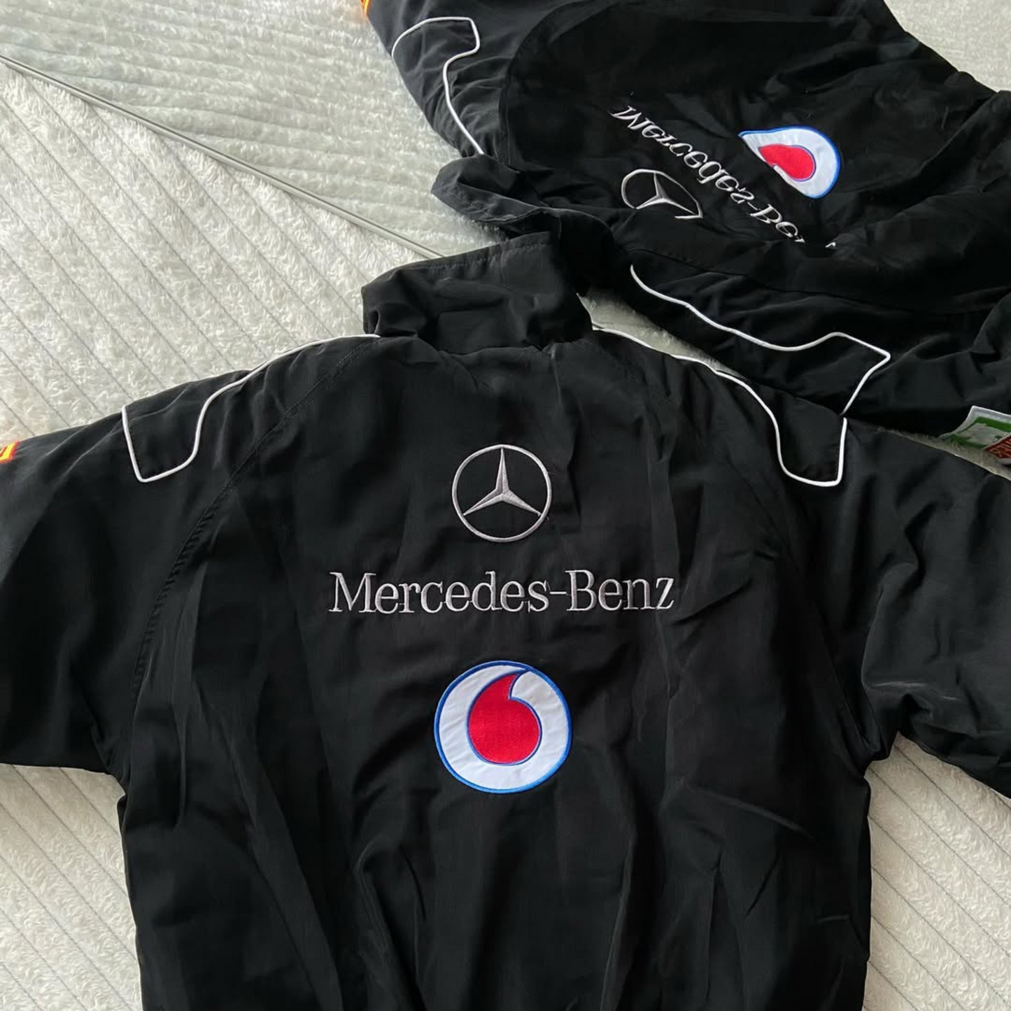 Mercedes Benz Retro Parachute Puffer Jacket