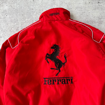 Red Ferrari F1 Speed Jacket | Motorsport & Streetwear Fusion