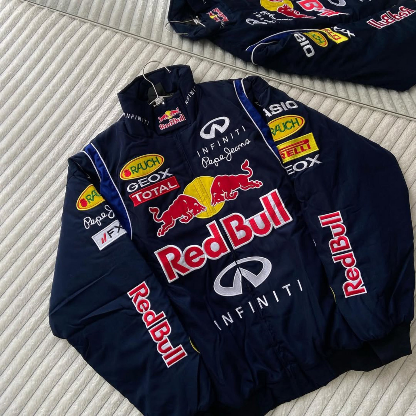 Premium Embroidered Red Bull Racing Jacket – Exotix Streetwear