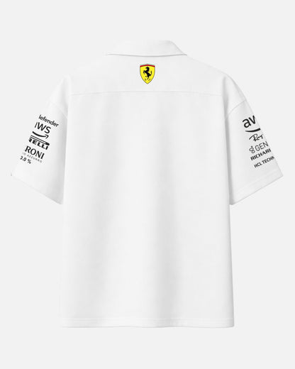 Ferrari F1 Scuderia White Oversized Shirt – Unisex | BombyyClothing