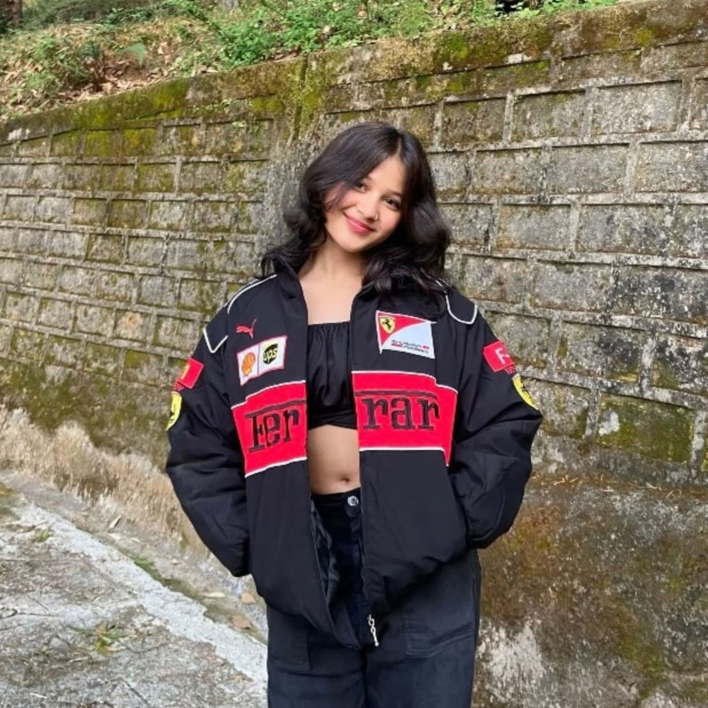 Black Ferrari Racing Jacket : A Stylish Tribute to Ferrari's Legacy