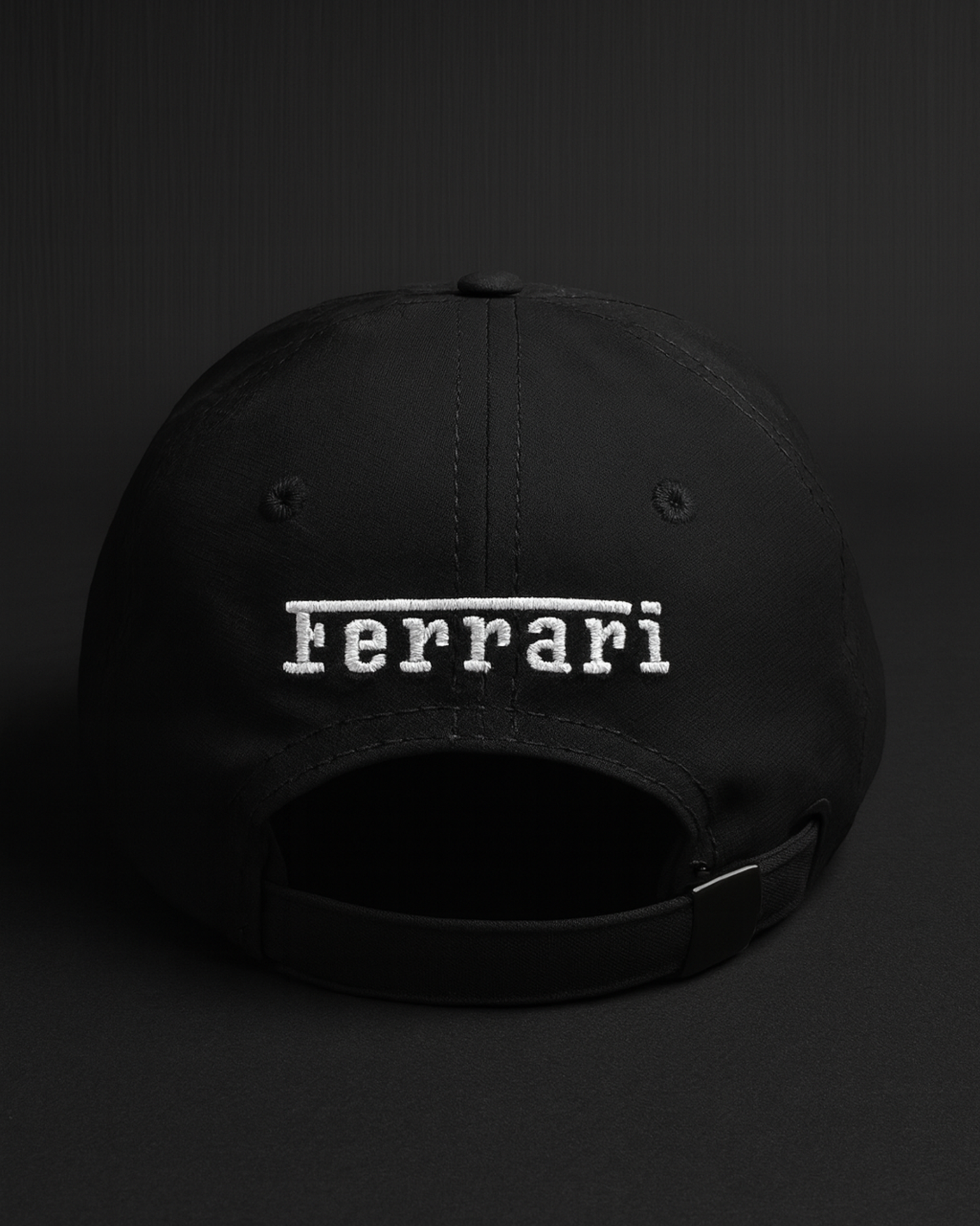 Scuderia Ferrari Premium Black Motorsport Cap – Luxury F1 Streetwear Edition
