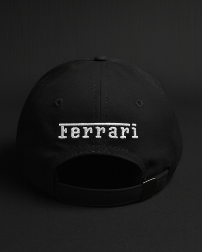 Scuderia Ferrari Premium Black Motorsport Cap – Luxury F1 Streetwear Edition