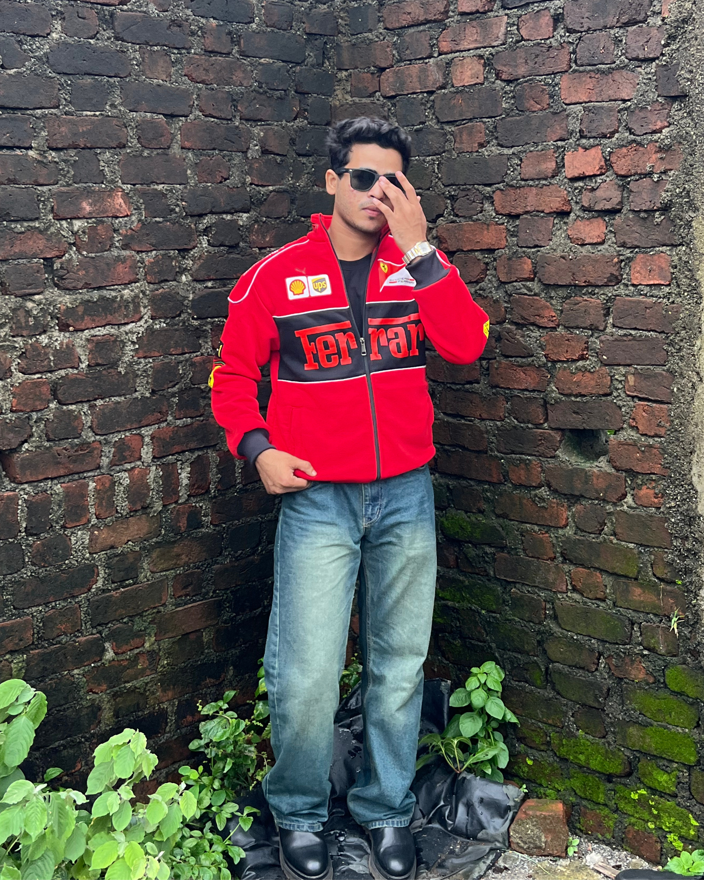 Red Ferrari F1 Speed Jacket | Motorsport & Streetwear Fusion