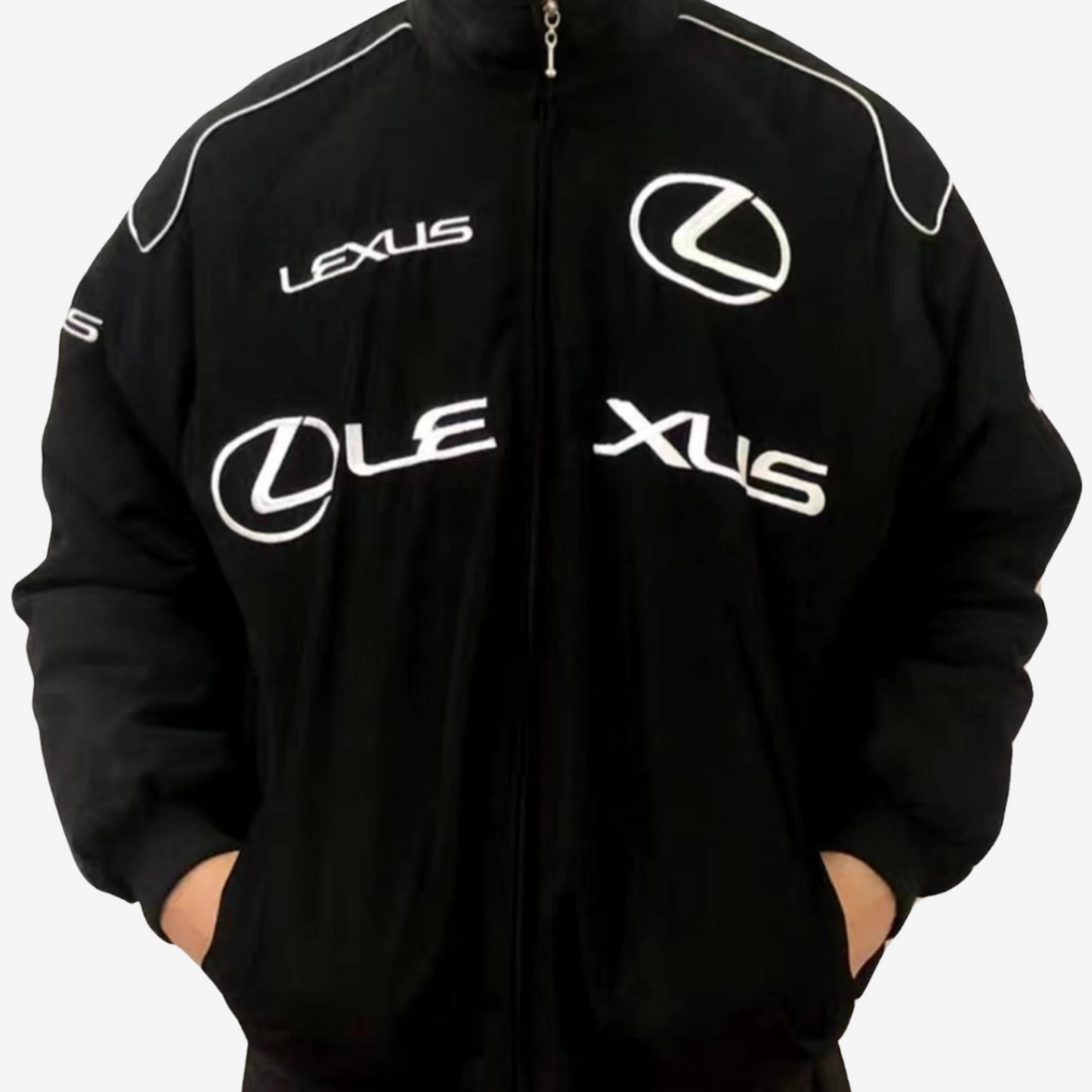 Lexus Embroidery Vintage Racing Jacket – Black