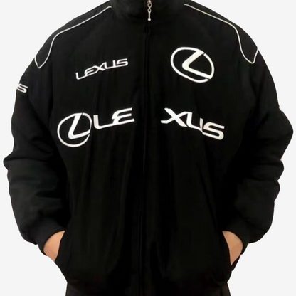 Lexus Embroidery Vintage Racing Jacket – Black