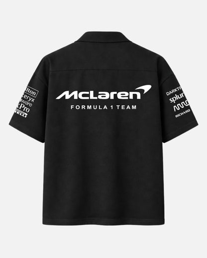 McLaren Racing Black Oversized Shirt – Premium Formula One Inspired Unisex| BombyyClothing