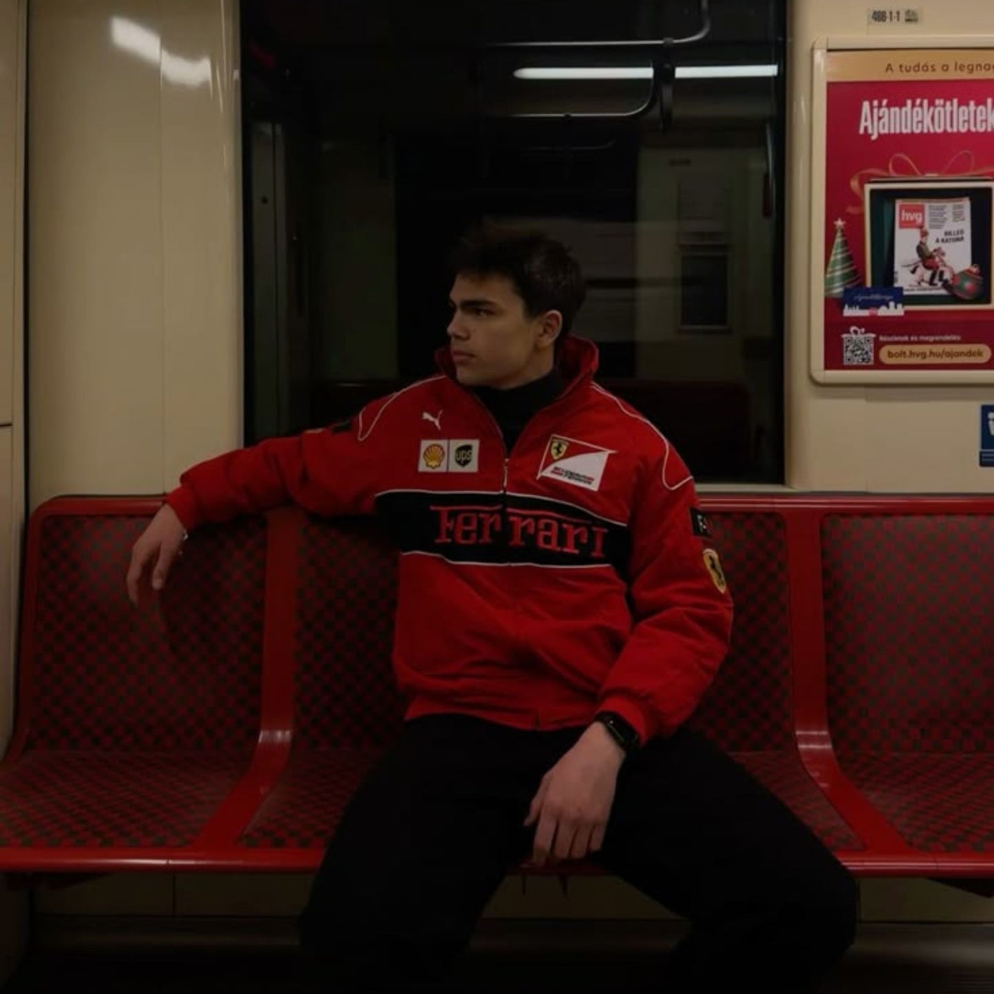 Red Ferrari F1 Speed Jacket | Motorsport & Streetwear Fusion