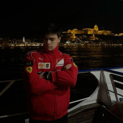 Red Ferrari F1 Speed Jacket | Motorsport & Streetwear Fusion