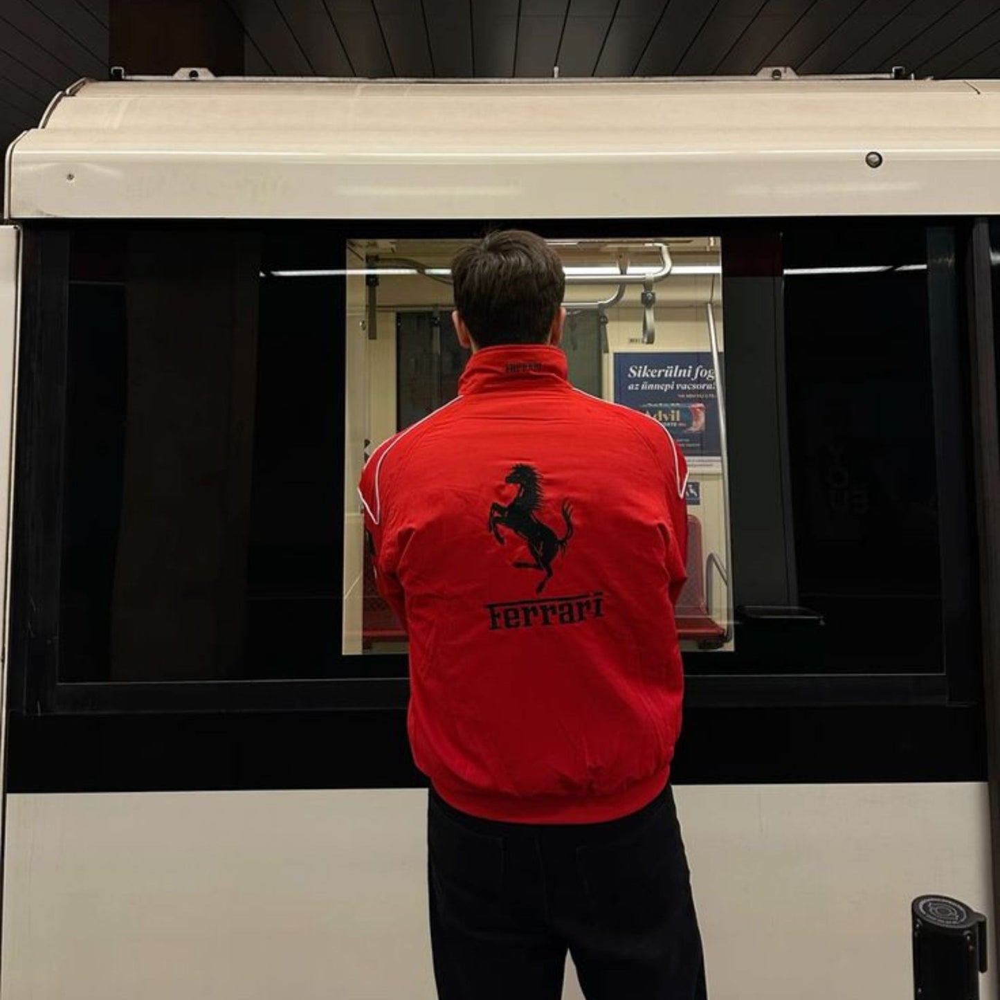 Red Ferrari F1 Speed Jacket | Motorsport & Streetwear Fusion