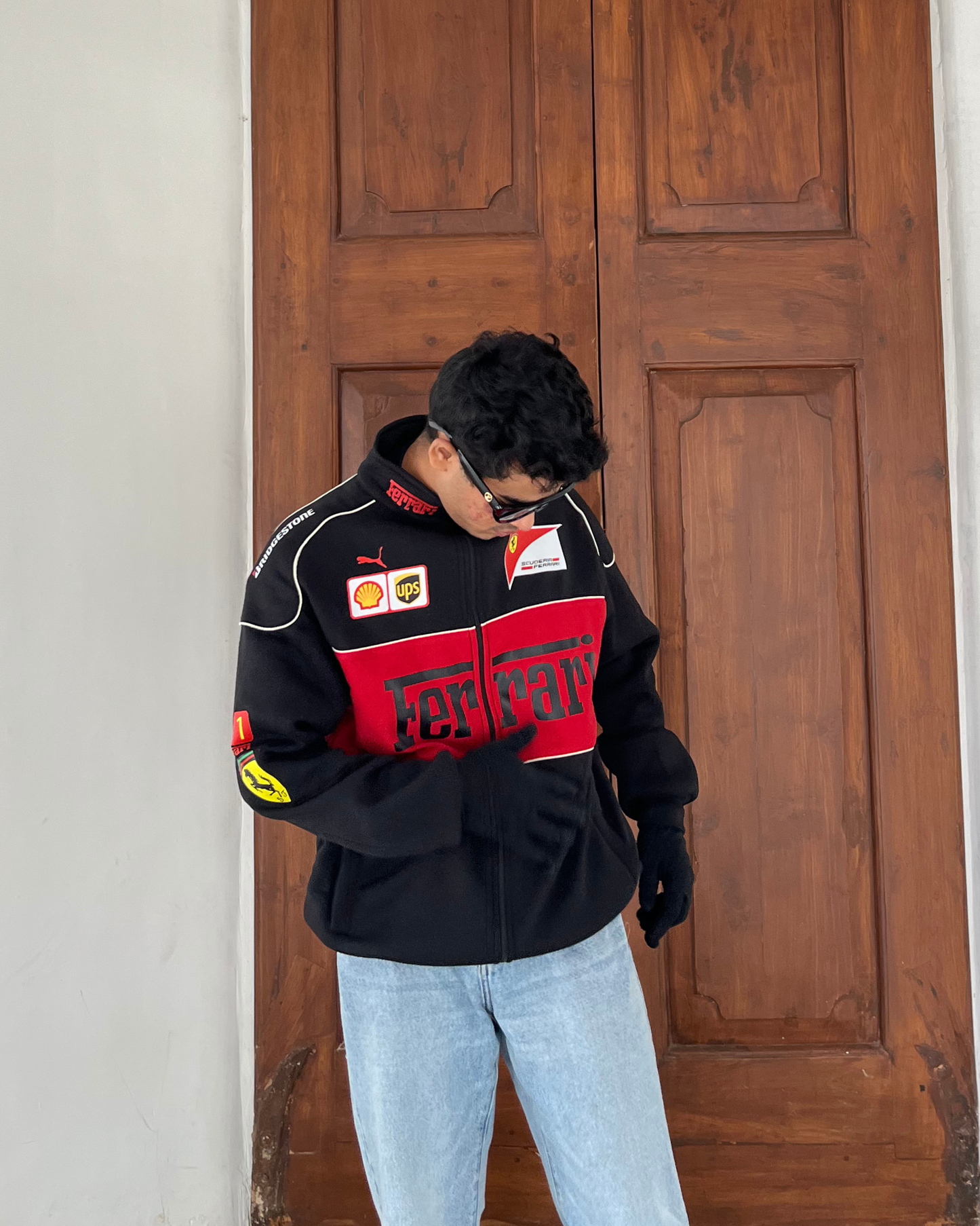 Black Ferrari Racing Jacket : A Stylish Tribute to Ferrari's Legacy