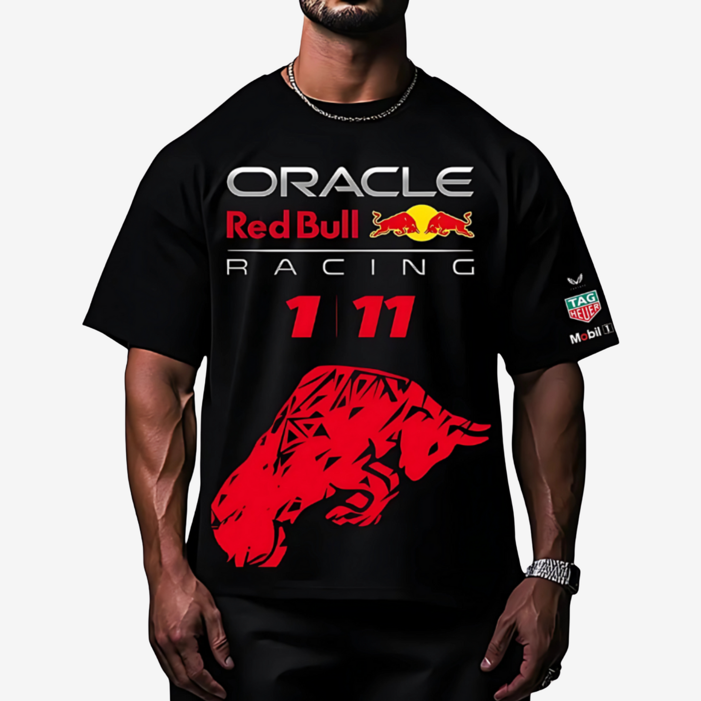 Red Bull Black Round Neck T-Shirt – Motorsport