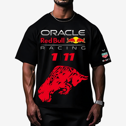 Red Bull Black Round Neck T-Shirt – Motorsport