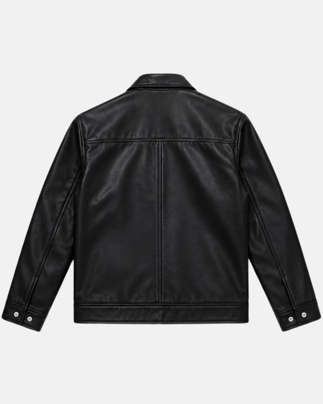 Men's Premium Vintage Black  Leather Jacket | Wrinkle Resistant Synthetic Leather | Bombyy
