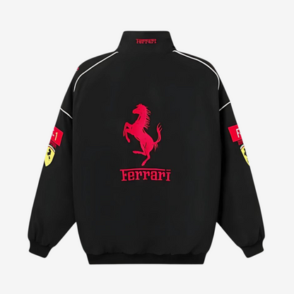 Black Ferrari Racing Jacket : A Stylish Tribute to Ferrari's Legacy