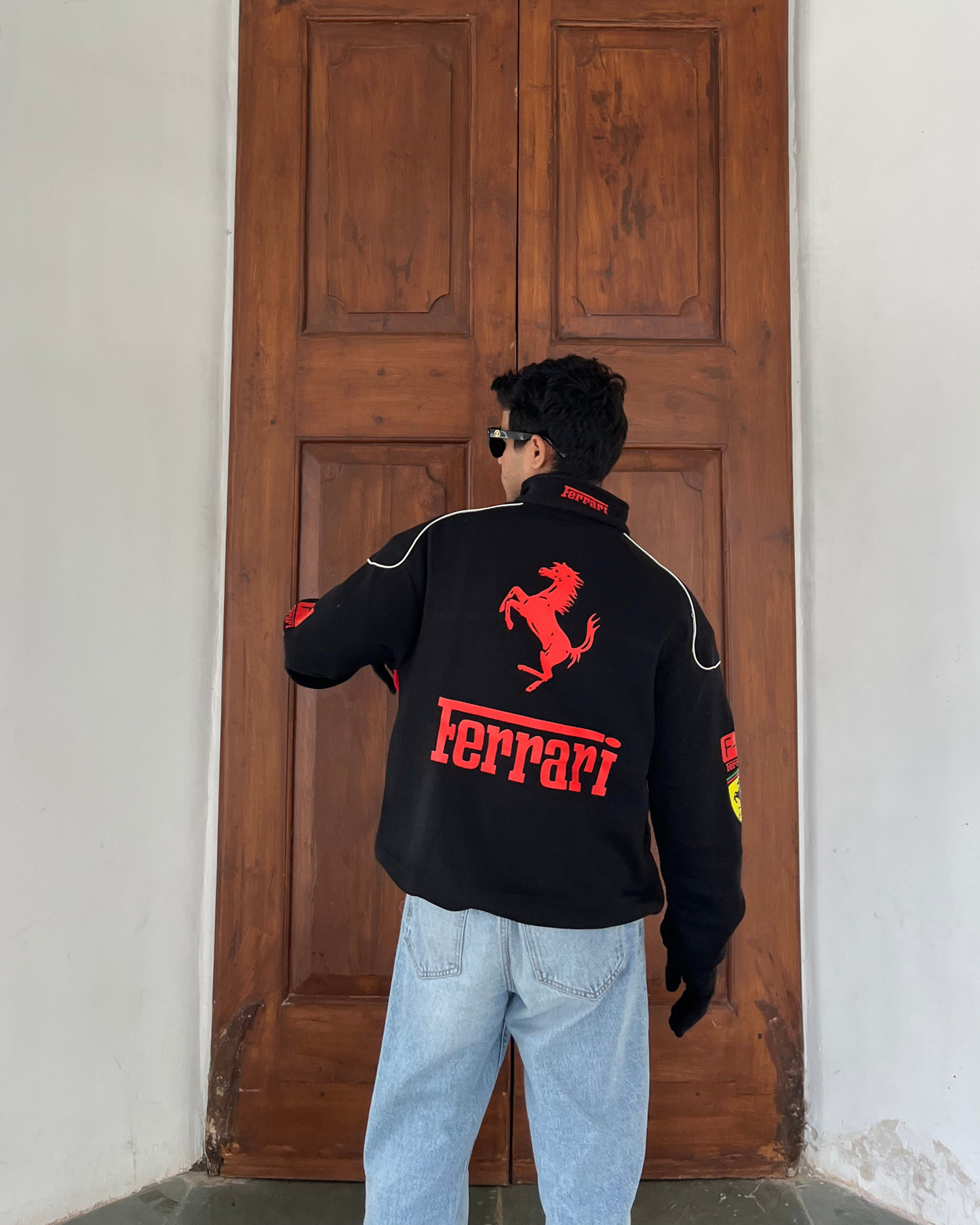 Black Ferrari Racing Jacket : A Stylish Tribute to Ferrari's Legacy