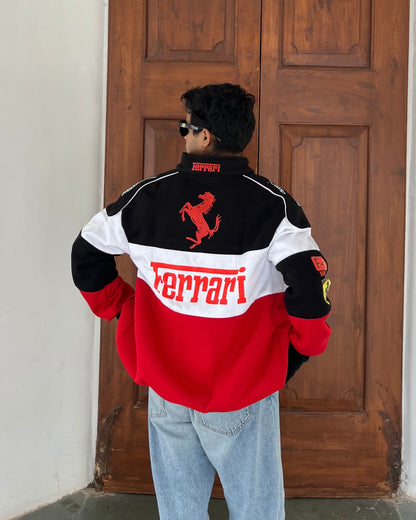 Ferrari F1 Vintage Racer Jacket | Classic Motorsport Fashion