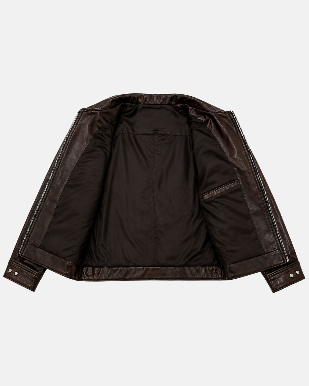 Bombyy Dark Brown Premium Leather Jacket – Regular Fit | All-Season Classic