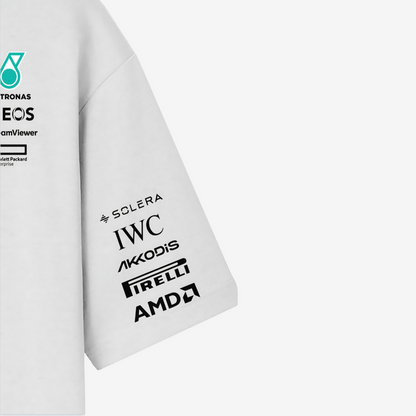 Petronas White Round Neck T-Shirt.