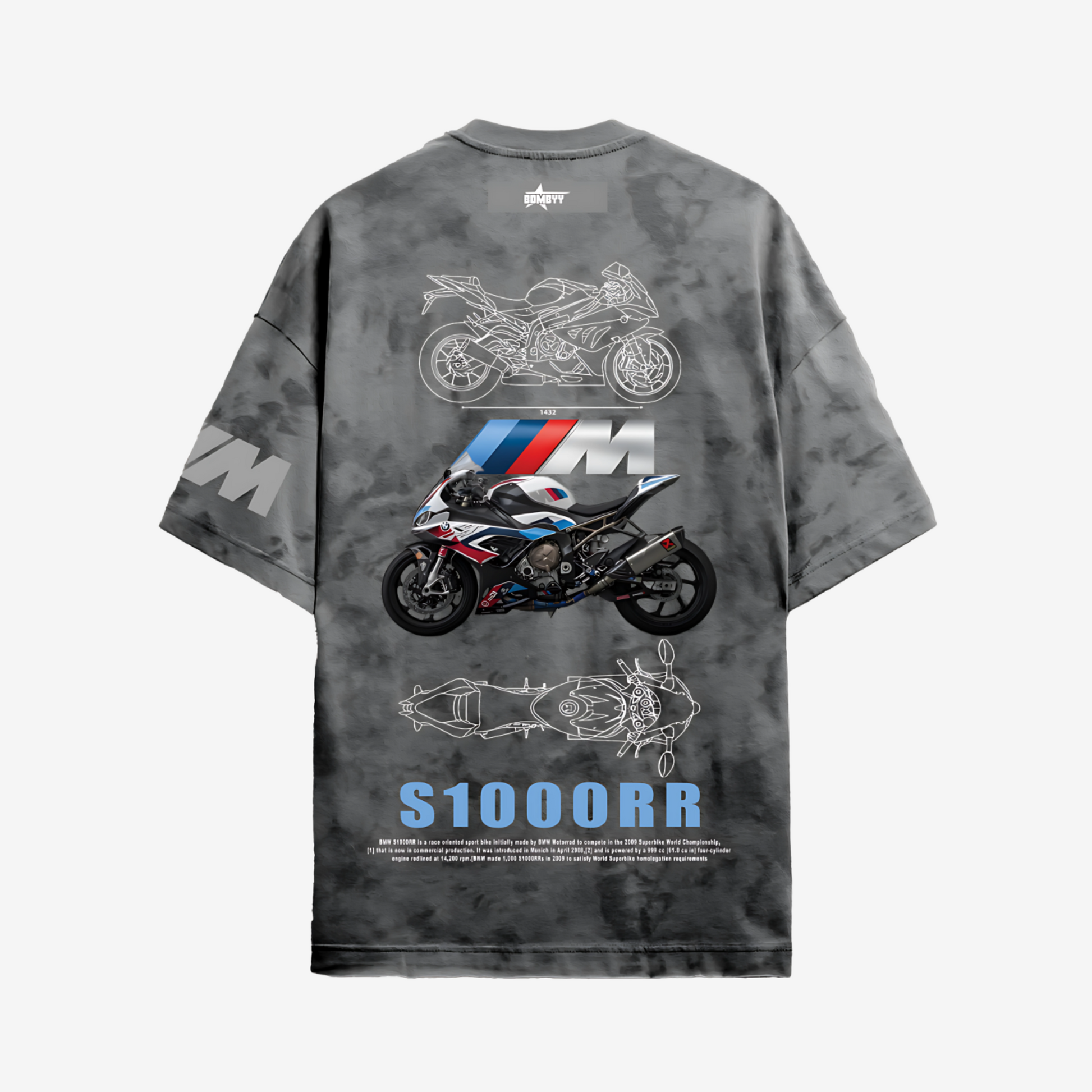 S1000RR Acid Wash T-Shirt | Vintage Streetwear Style | Bombyy Clothing