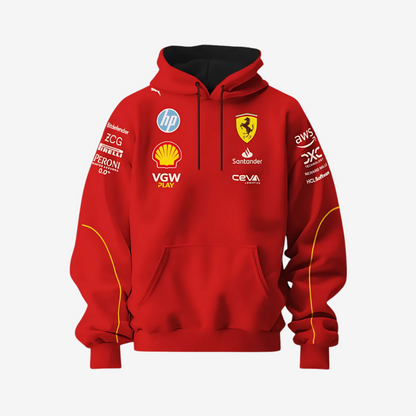 Motorsport inspired Scuderia hoodie streetwear style