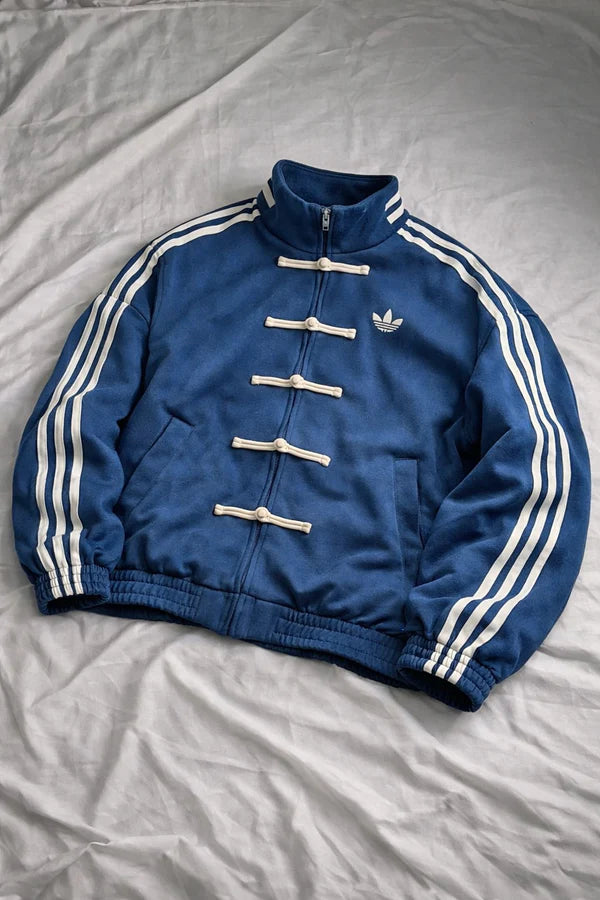 CNY blue heritage jacket BombyyClothing premium streetwear toggle jacket India