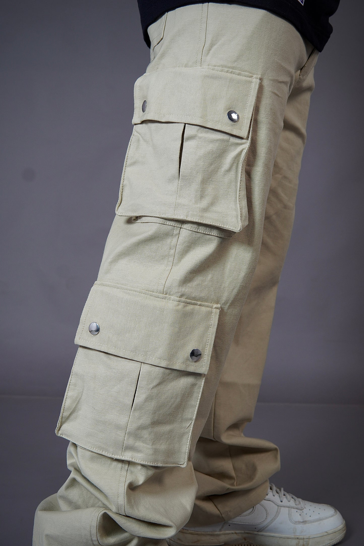Beige 6-Pocket Cargo Pants – Functional Streetwear with Aesthetic Utility | Bombyy Clothings
