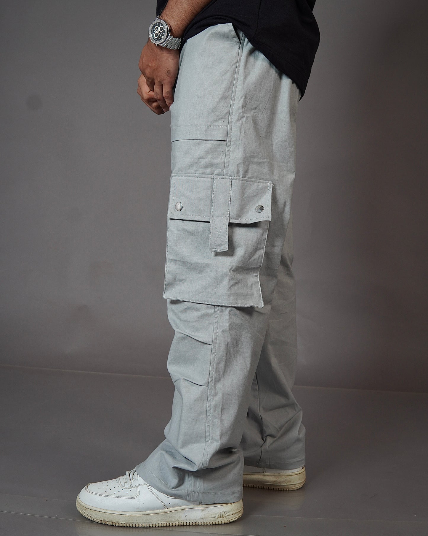 Grey Cargo Pants – Minimal Aesthetic Utility Wear for Everyday Style | Bombyy Clothings