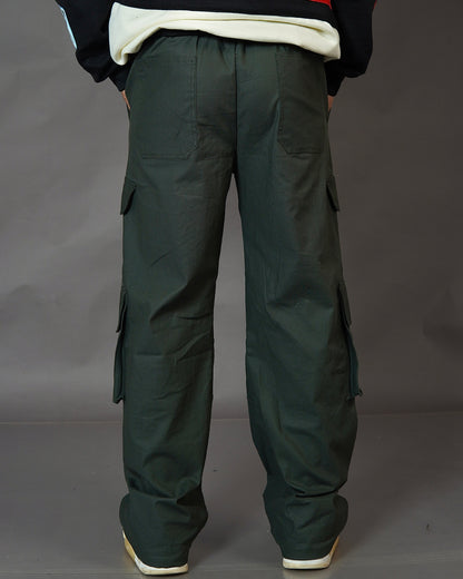 Olive Green Cargo Pants – Aesthetic Streetwear Utility Bottoms | Bombyy Clothings