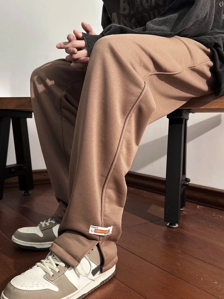 Brown Trackpants  – Classic Aesthetic Streetwear | Bombyy Clothings
