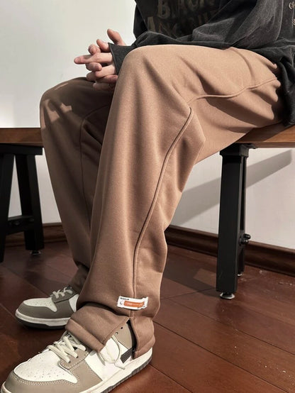 Brown Trackpants  – Classic Aesthetic Streetwear | Bombyy Clothings