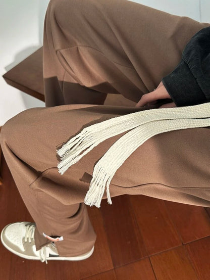 Brown Trackpants  – Classic Aesthetic Streetwear | Bombyy Clothings